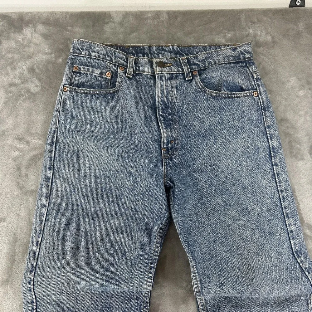 Levi's 505 Jeans Mens 30x32 Blue Med Wash Regular Straight Denim Pants Casual